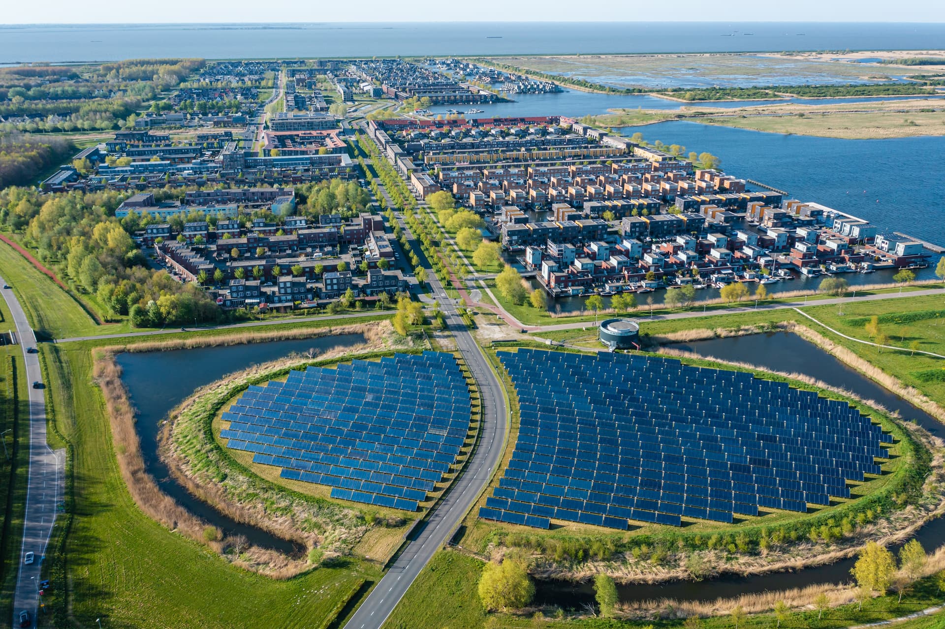 Impianto fotovoltaico visto dall’alto